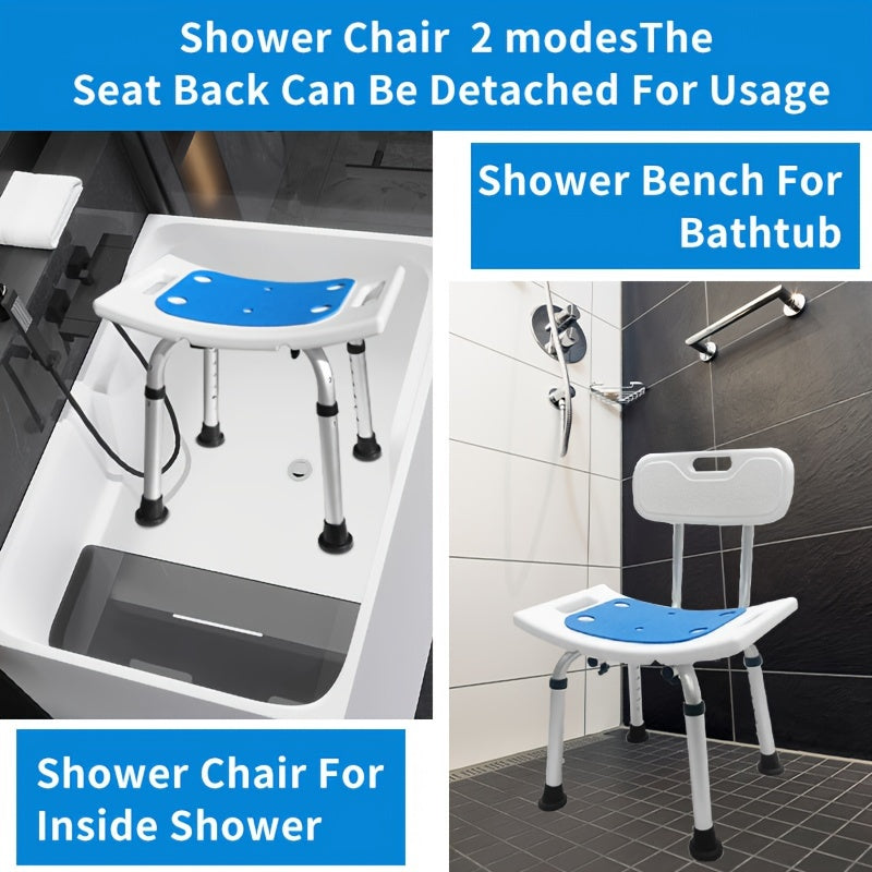 1pc Shower Chair Anti Slip For Safety