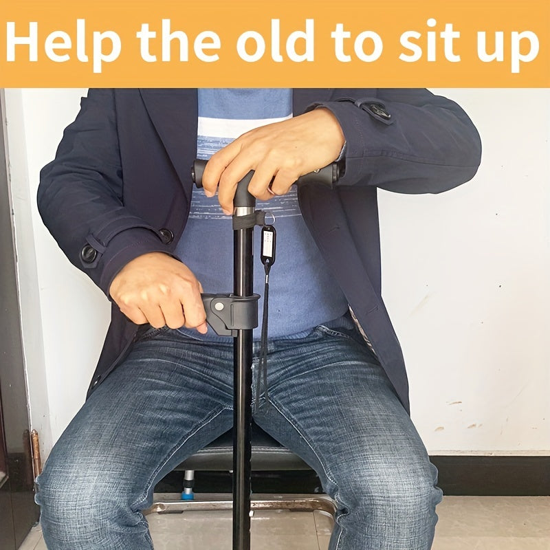 All-Terrain LED Walking Cane: Secure, Foldable & Adjustable