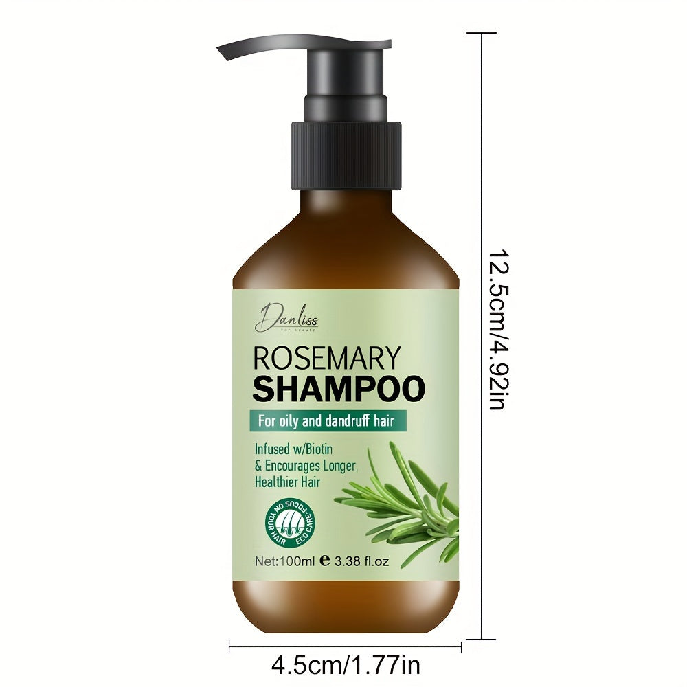 3.38oz Rosemary Shampoo With Biotin And Peppermint