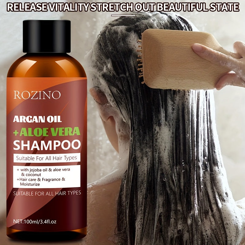 ROZINO Argan Oil & Aloe Vera Shampoo 3.38oz