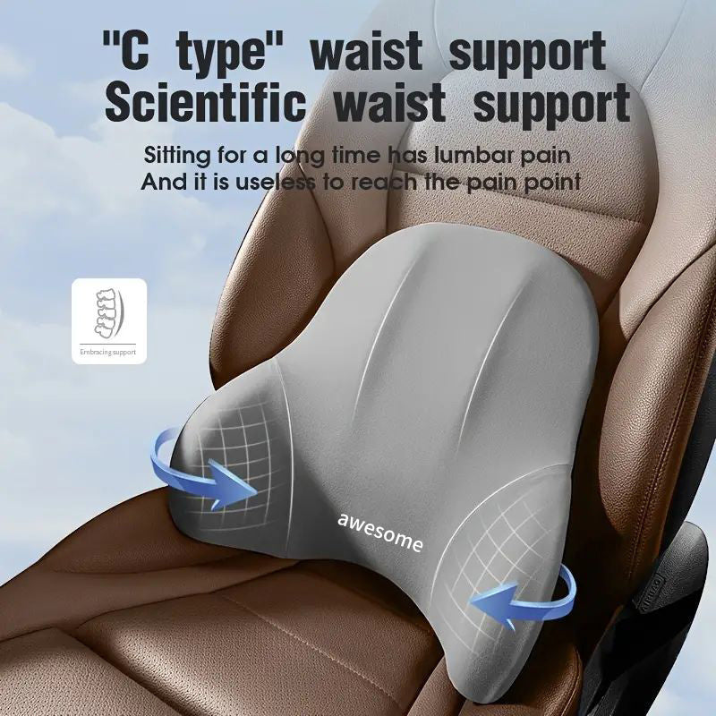 Ergonomic Memory Foam Lumbar Support Cushion
