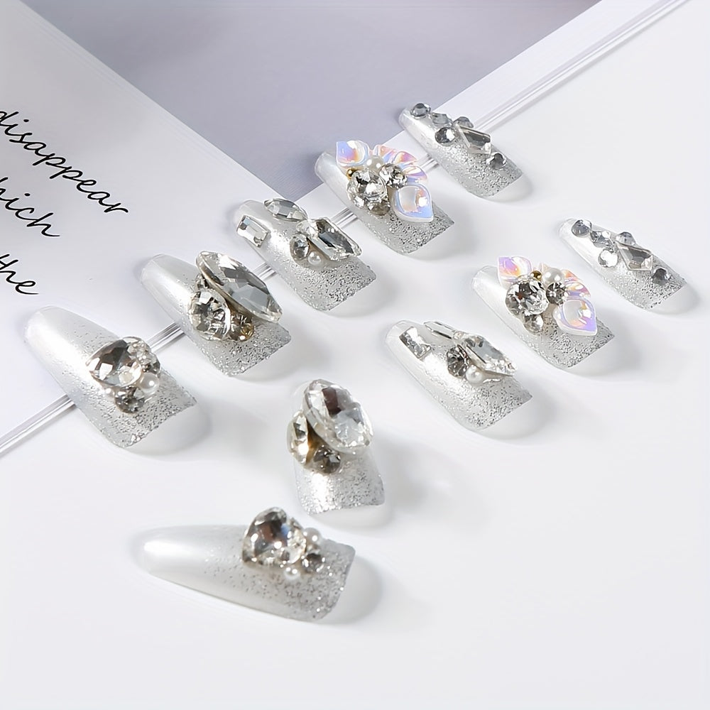 24pcs Square Shape Press On Nails