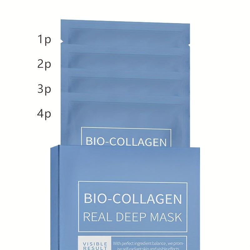 4pcs Bio-Collagen Real Deep Mask