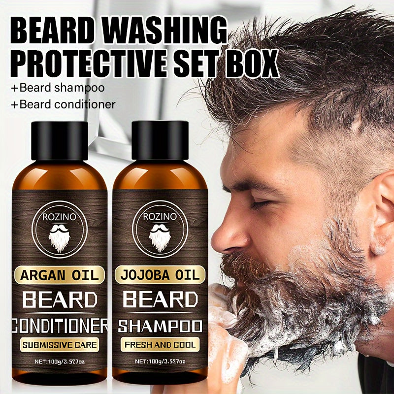ROZINO Beard Shampoo and Conditioner Set 100g