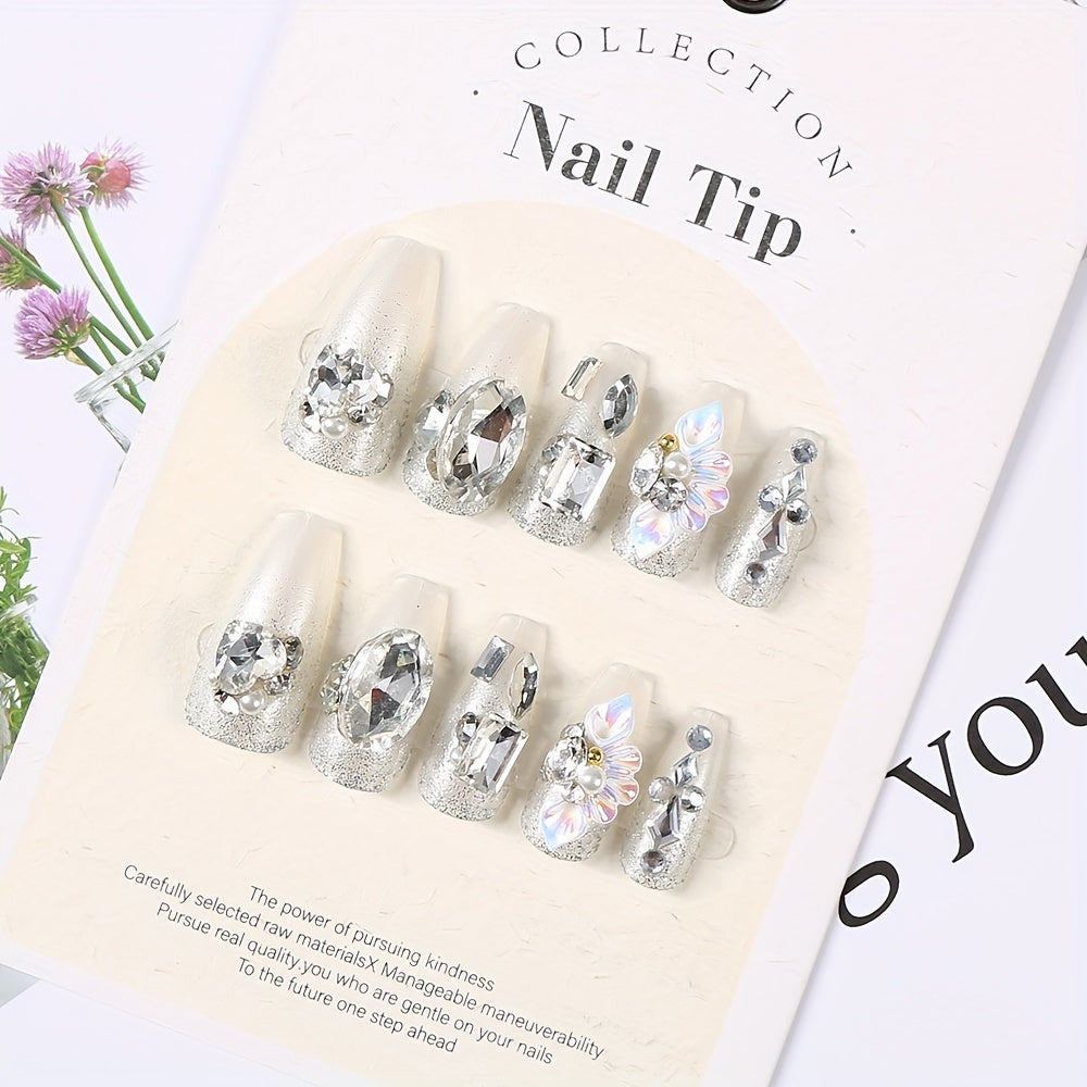 24pcs Square Shape Press On Nails