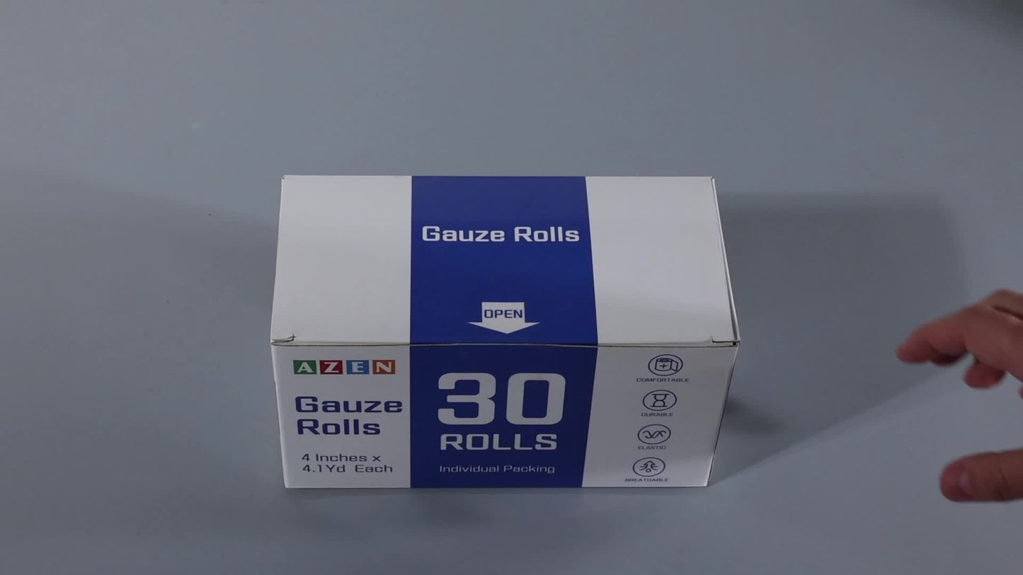 30 Pack Cotton Gauze Rolls
