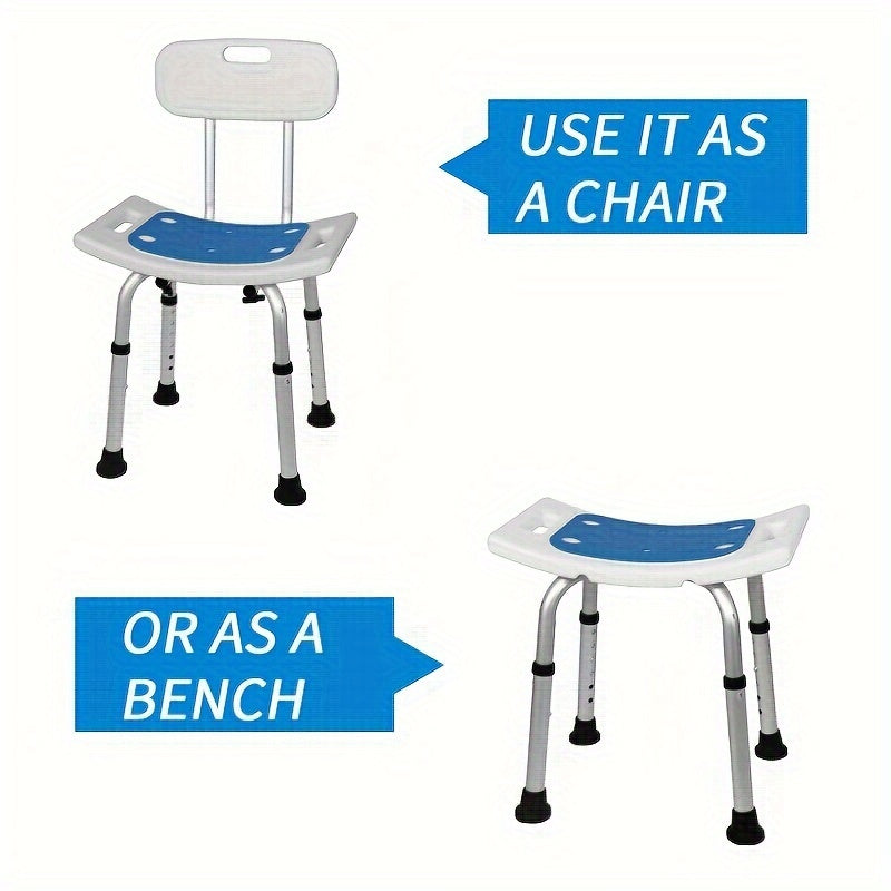 1pc Shower Chair Anti Slip For Safety