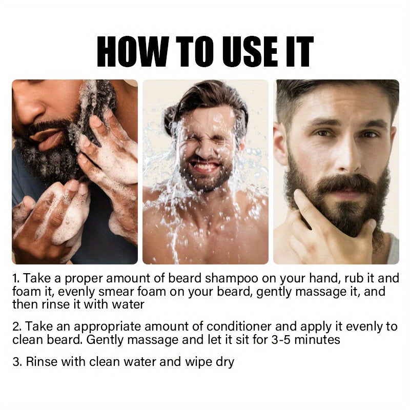 ROZINO Beard Shampoo and Conditioner Set 100g