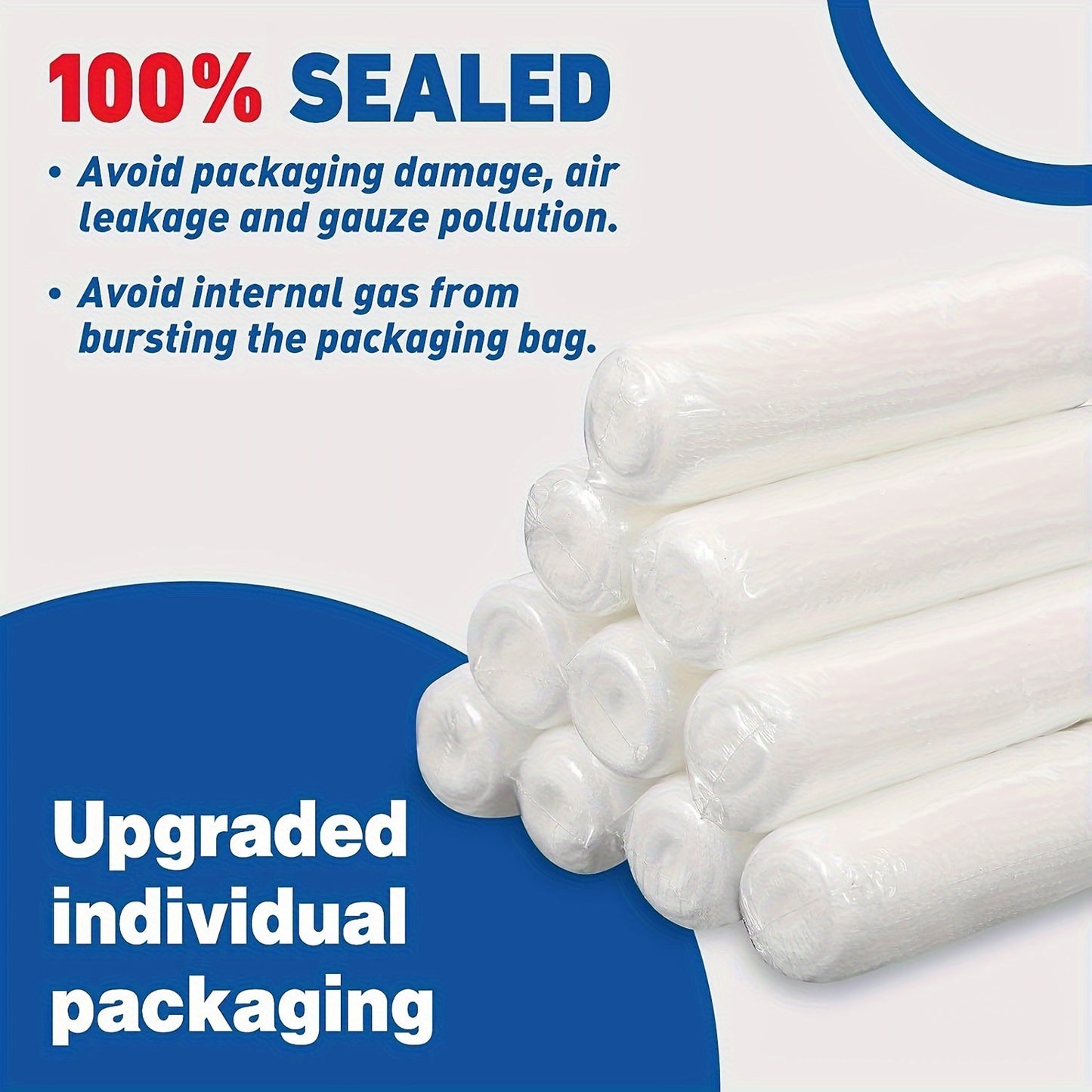30 Pack Cotton Gauze Rolls