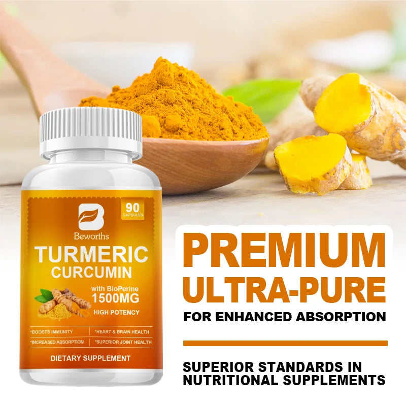 Organic Turmeric Curcumin Supplement 90 capsules