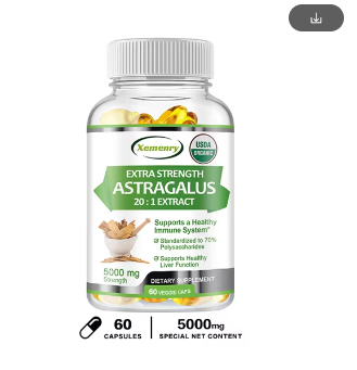 Astragalus Root Extract 5000 Mg - Extract Immune Supplement, Enhances Energy, Prostate and Stamina