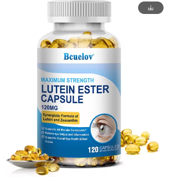 Vitamins Lutein Melanoxanthin and Bilberry Extract Supports Eye Strain, Dry Eyes and Vision Health - Lutein Blend Capsules