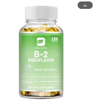 BEWORTHS Compound Vitamin B2 Riboflavin for Energy, Skin and Cell Health -Natural Energy Supplement Daily Essential Vitamin B