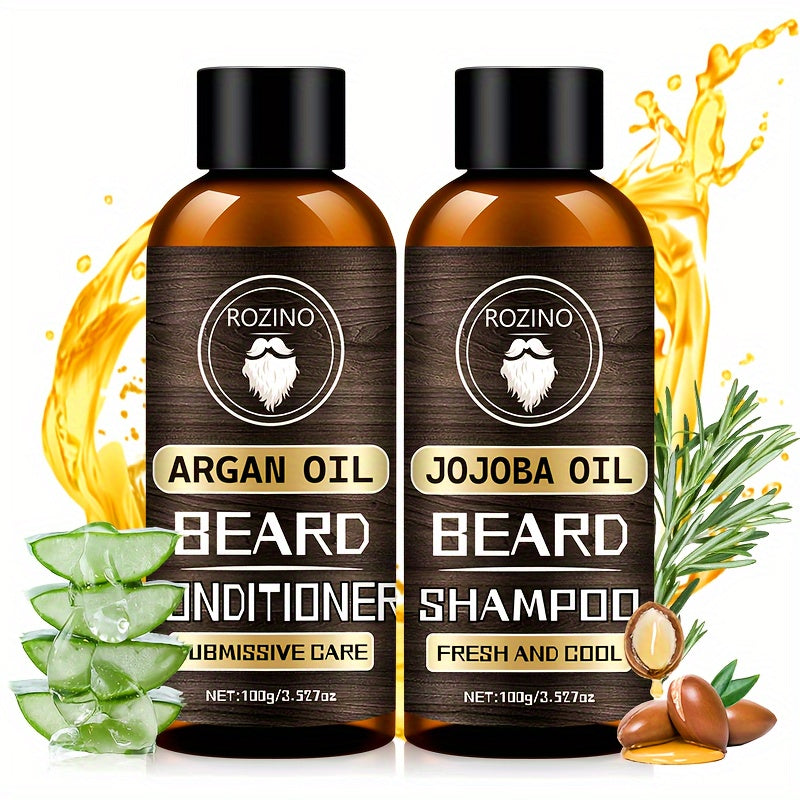 ROZINO Beard Shampoo and Conditioner Set 100g
