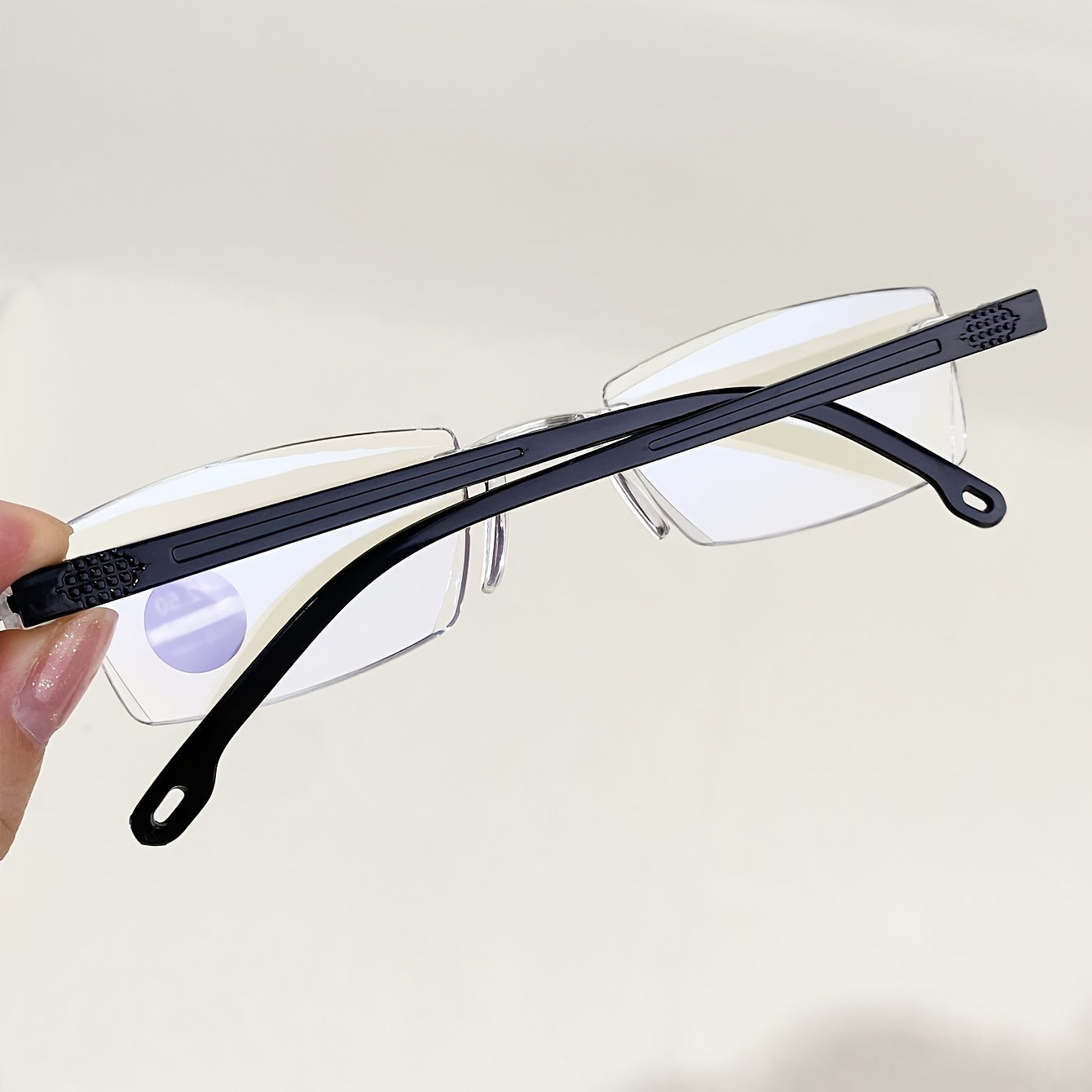 8-Pack Rimless Reading Glasses