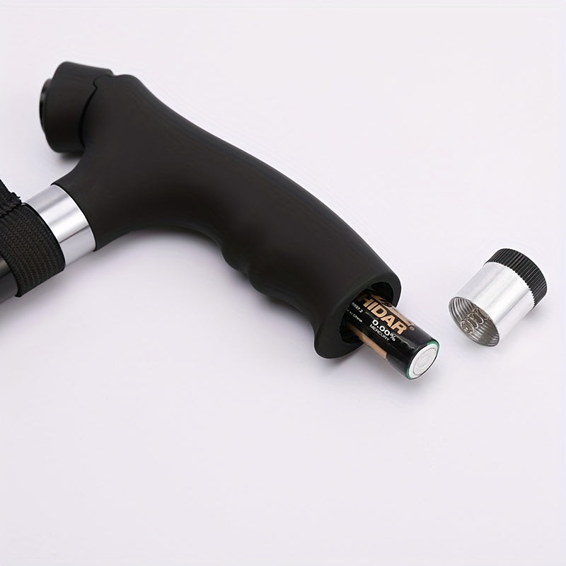 All-Terrain LED Walking Cane: Secure, Foldable & Adjustable