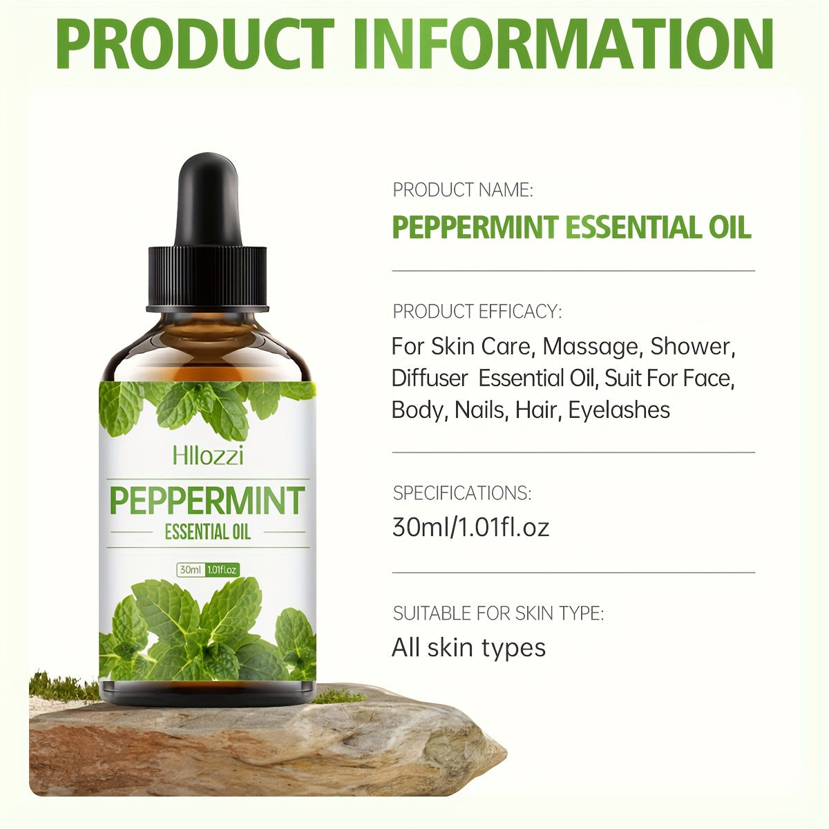 Peppermint Plant Essential Oil Face Body Skin Care Essential Oil