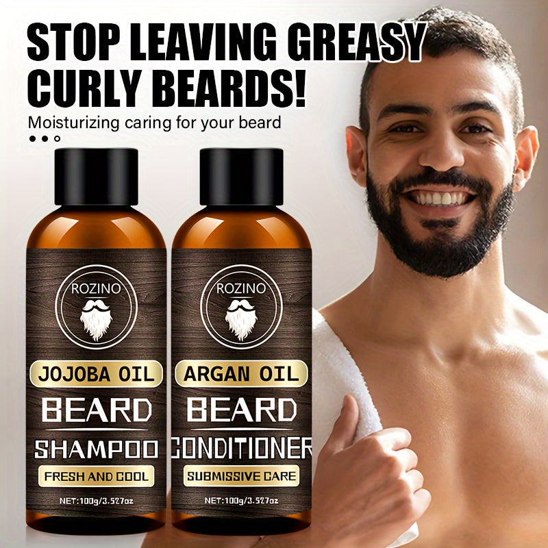 ROZINO Beard Shampoo and Conditioner Set 100g