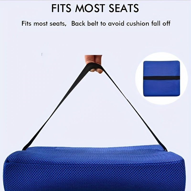 1pc Memory Foam Lumbar Support Pillow Back Cushion