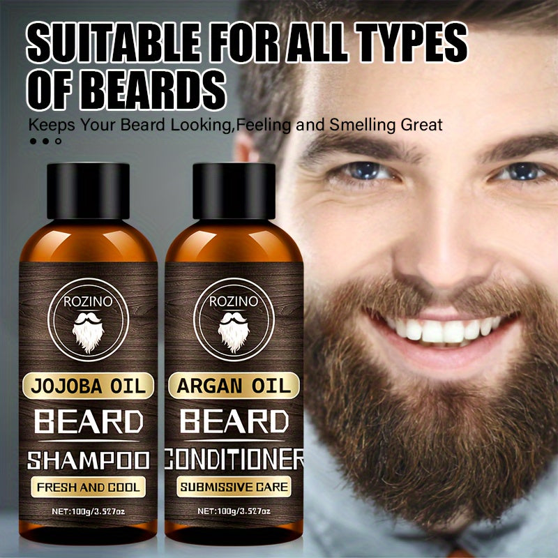 ROZINO Beard Shampoo and Conditioner Set 100g