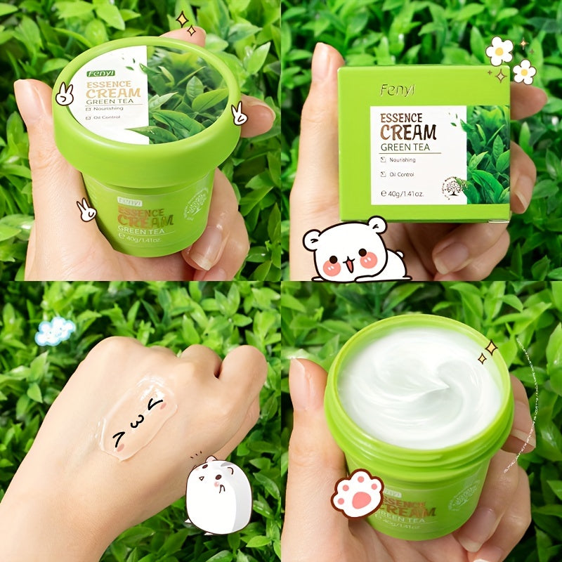 Fenyi Green Tea Soothing Face Serum Relieve Acne Cream Cleansing Pores Facial Wash