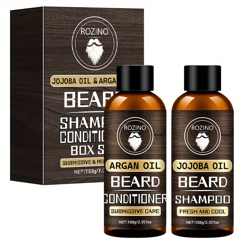 ROZINO Beard Shampoo and Conditioner Set 100g