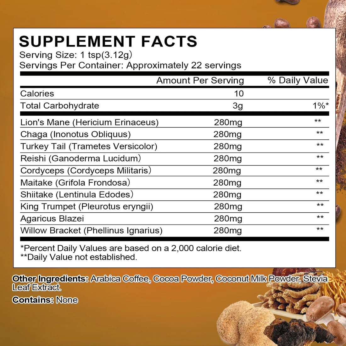 Mushroom Coffee Supplement