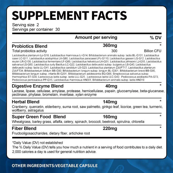 Probiotic Enzyme Digestive Supplement