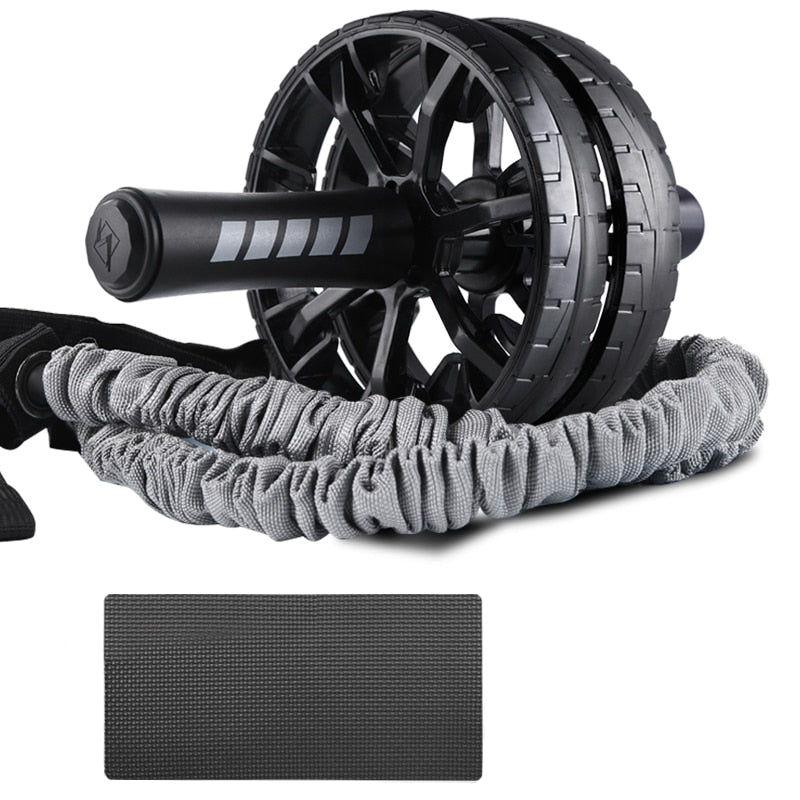 Muscle Exercise Equipment Home Fitness Equipment Double Wheel Abdominal Power Wheel Ab Roller Gym Roller Trainer Training