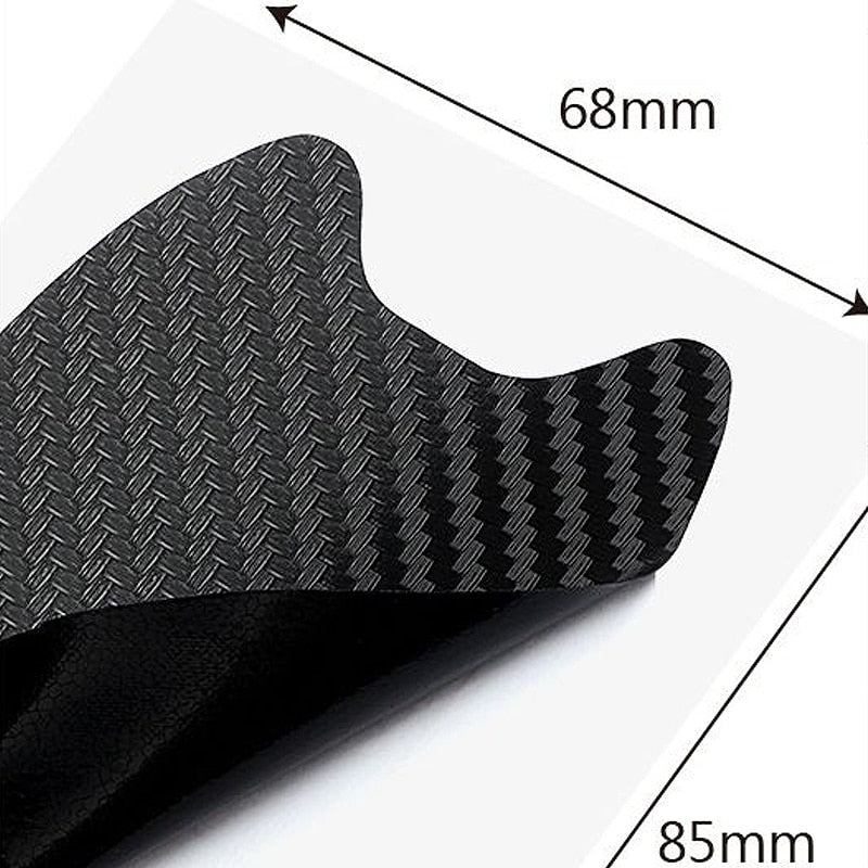 6Color 4Pcs Car Door Sticker Carbon Fiber Scratches Resistant