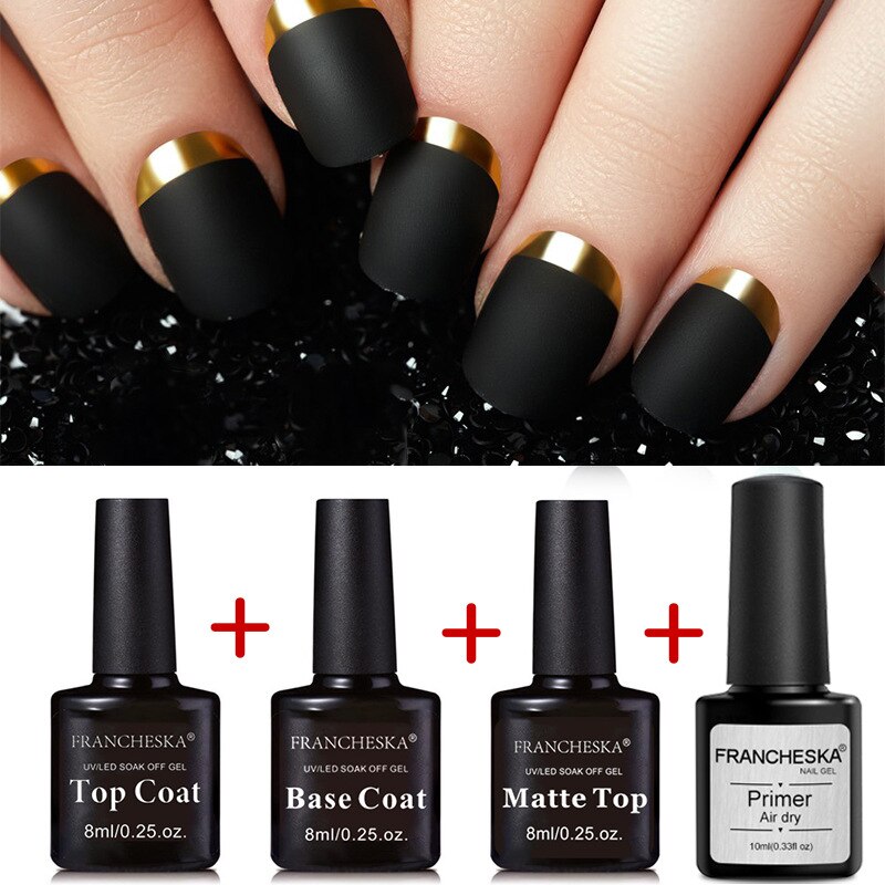 4-piece Nails Glue Set Nail Art Base Nail Polish