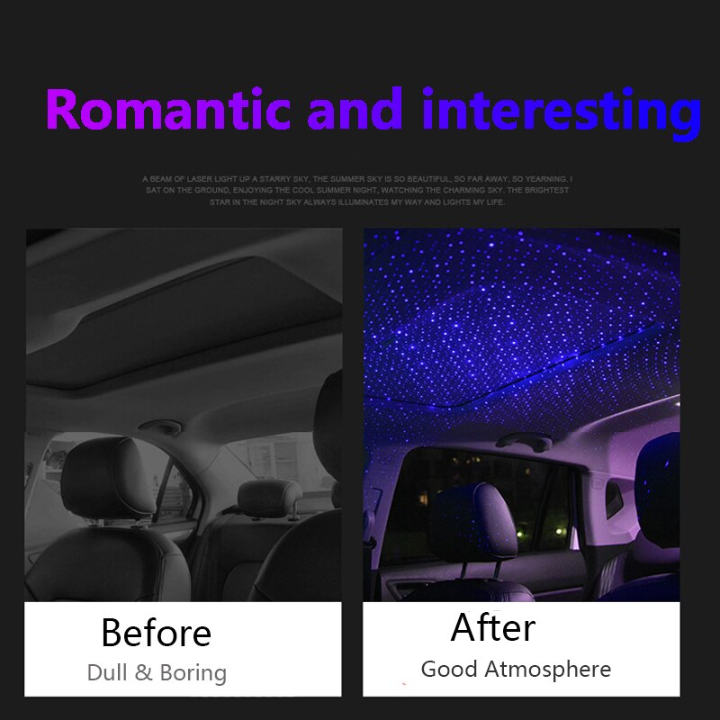 Lamp Projector Decorative Lamp Adjustable Multiple Lighting Effects