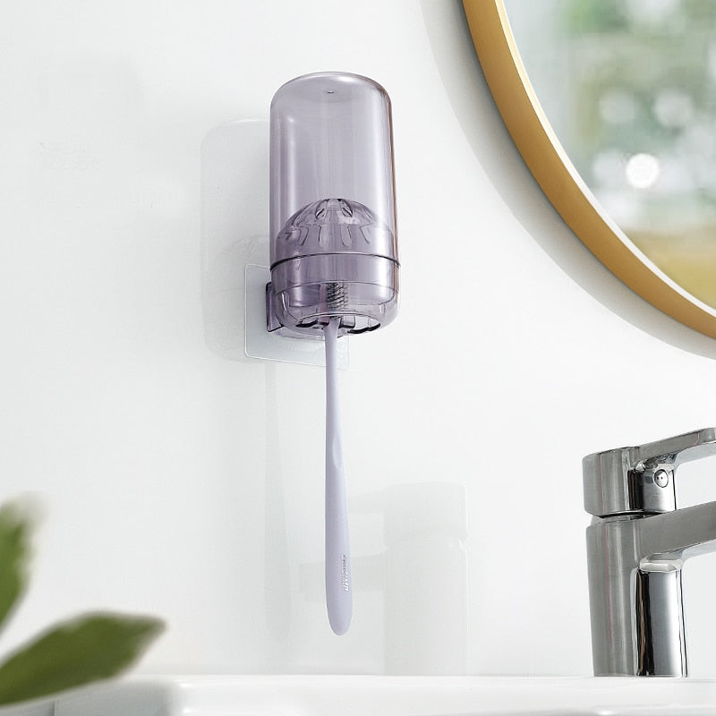 Bathroom Accessories organizer Set Toothbrush Holder Automatic Toothpaste Dispenser