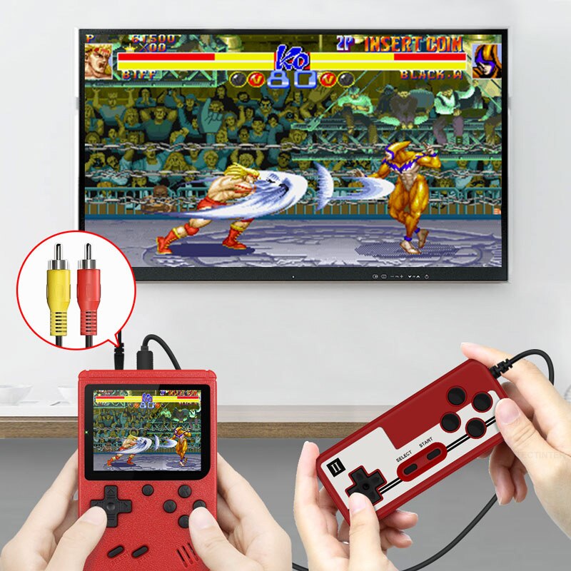 Retro Portable Mini Handheld Game Console 500mAh Battery 3.0 Inch Color LCD Kids Color Game Player Built-in 400 Games