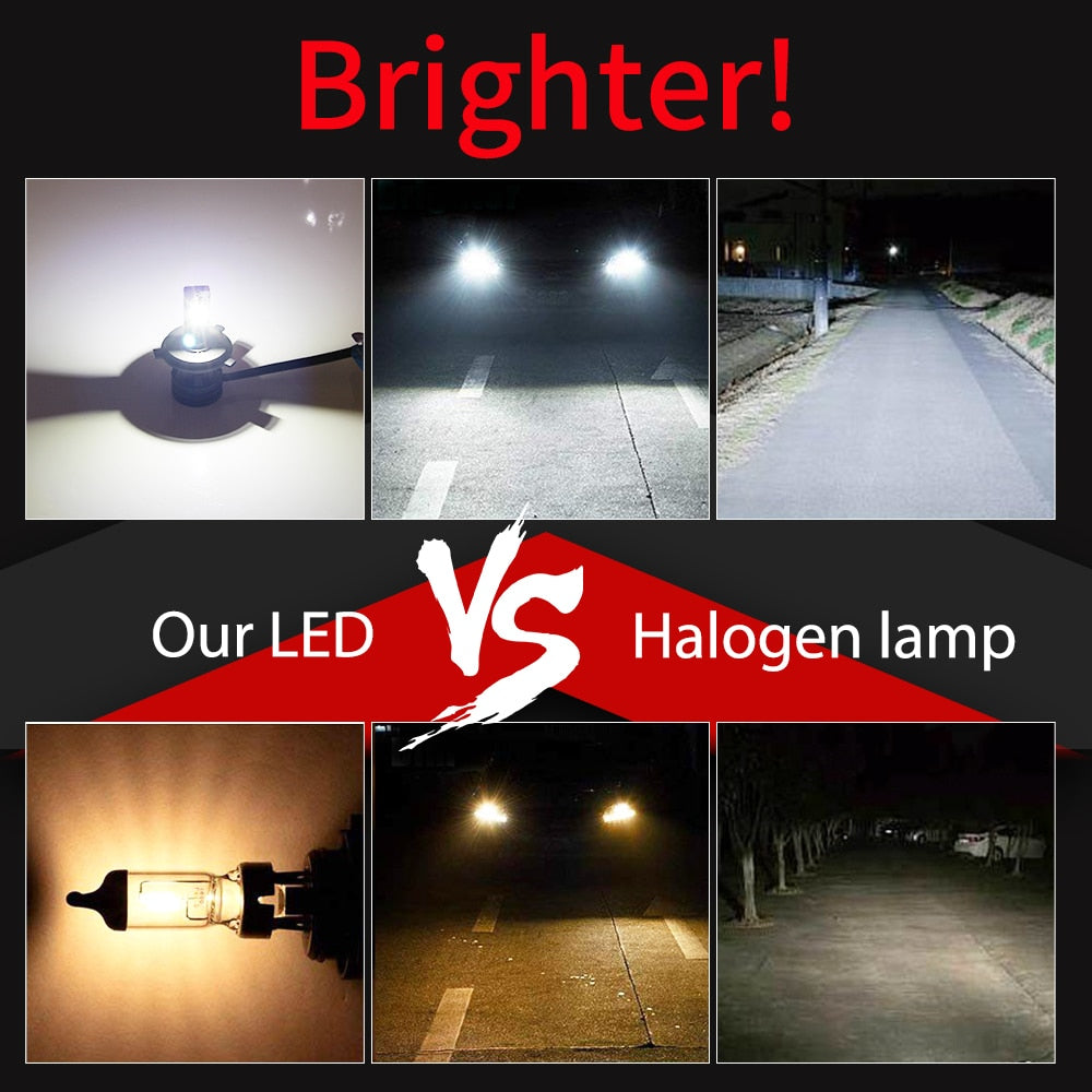 Car Lights H4 LED H7 16000LM H1 H3 H8 H11 LED