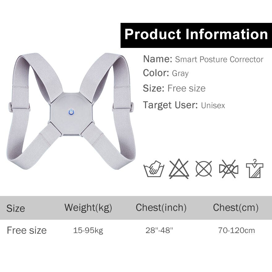 Adjustable Smart Back Posture Corrector