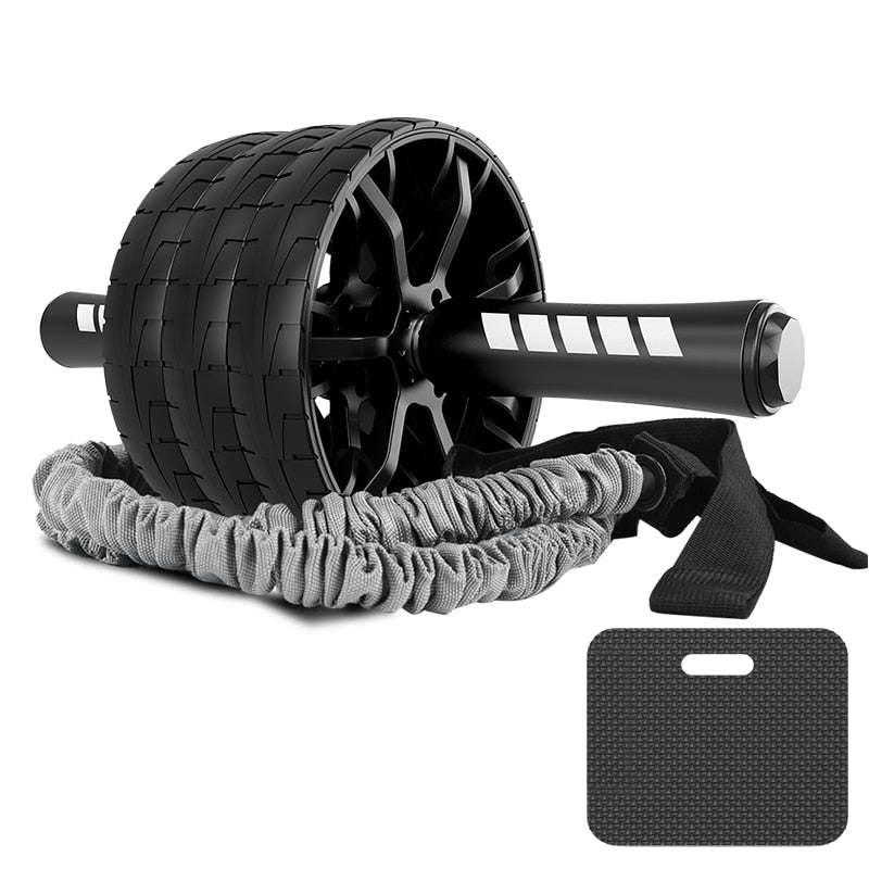 Muscle Exercise Equipment Home Fitness Equipment Double Wheel Abdominal Power Wheel Ab Roller Gym Roller Trainer Training