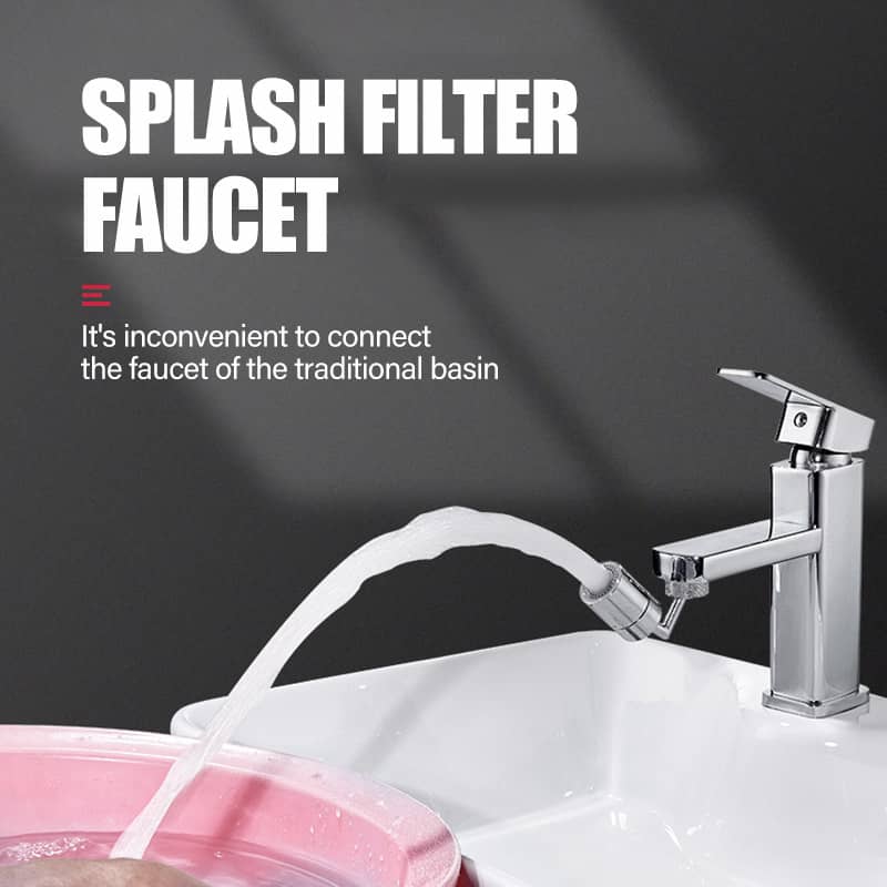 720 Degrees Universal Splash Filter Faucet Spray Head