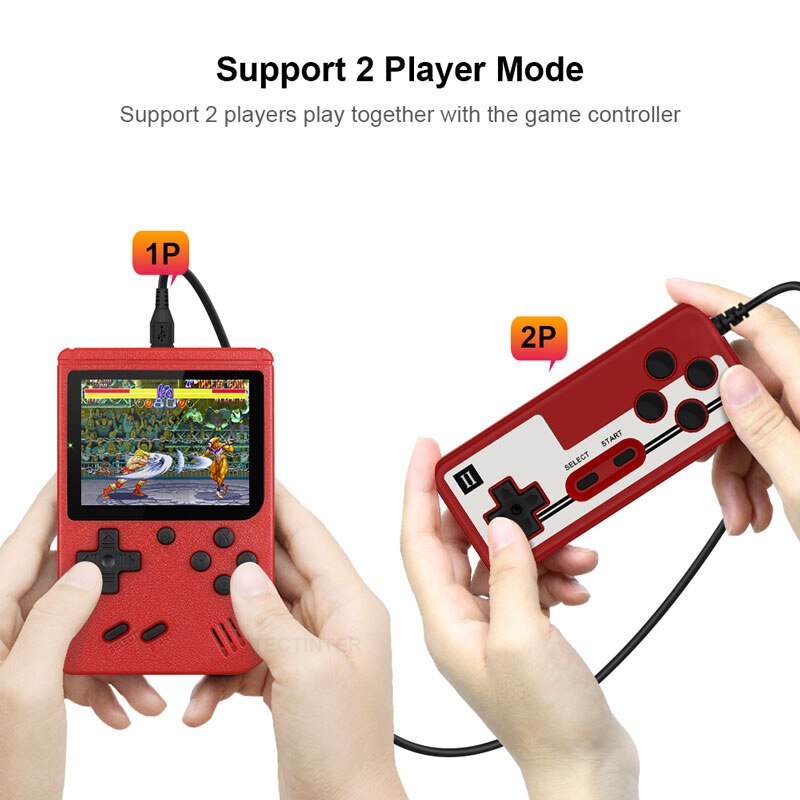 Retro Portable Mini Handheld Game Console 500mAh Battery 3.0 Inch Color LCD Kids Color Game Player Built-in 400 Games