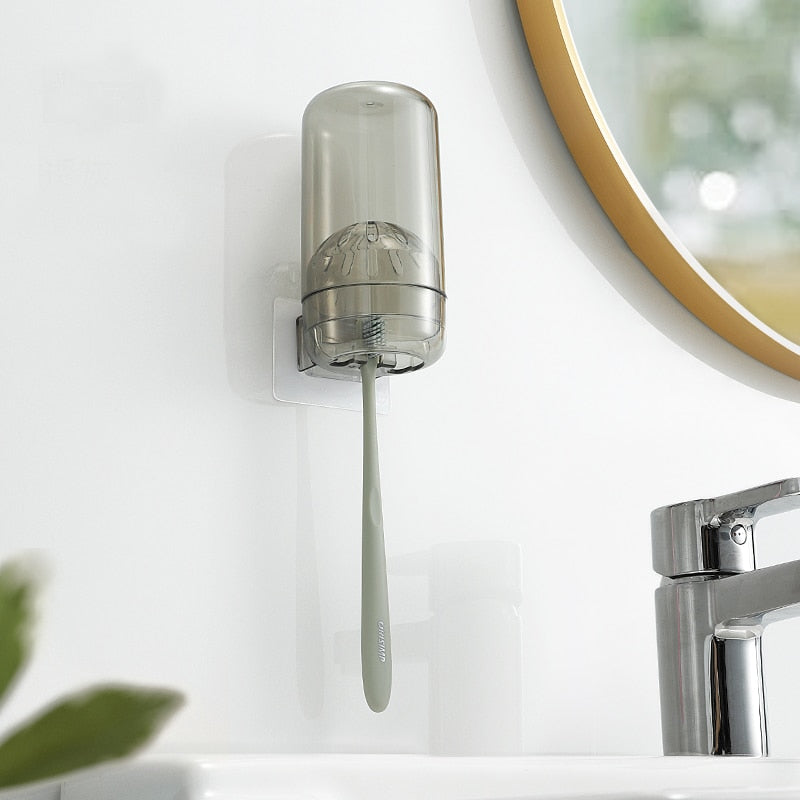 Bathroom Accessories organizer Set Toothbrush Holder Automatic Toothpaste Dispenser