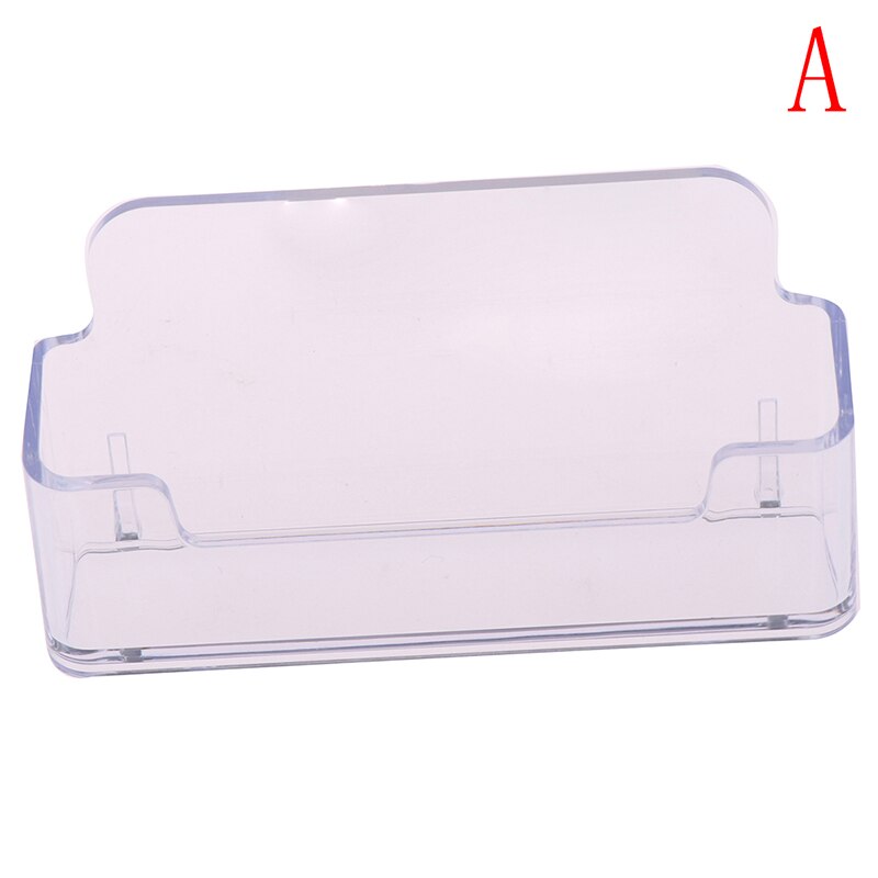 Desktop Office Business Card Holder Stand Clear Transparent Acrylic Counter Top