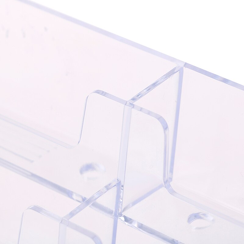 Desktop Office Business Card Holder Stand Clear Transparent Acrylic Counter Top