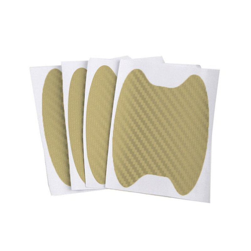 6Color 4Pcs Car Door Sticker Carbon Fiber Scratches Resistant