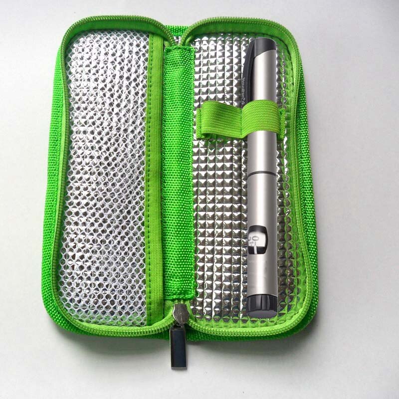 Insulin Cooler Travel Case Diabetic Medication Organizer Cooler Bag Navy Blue