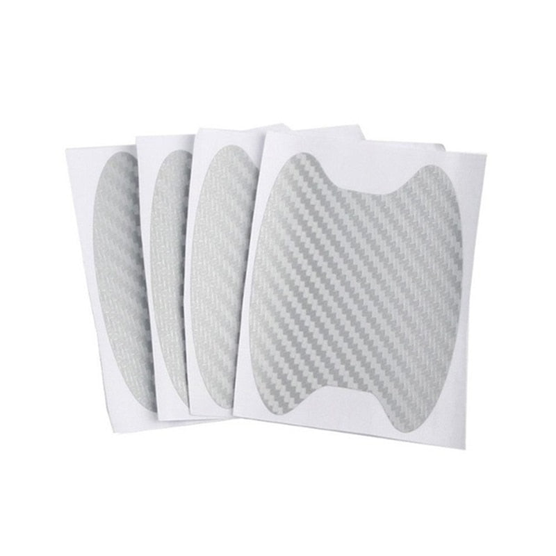 6Color 4Pcs Car Door Sticker Carbon Fiber Scratches Resistant