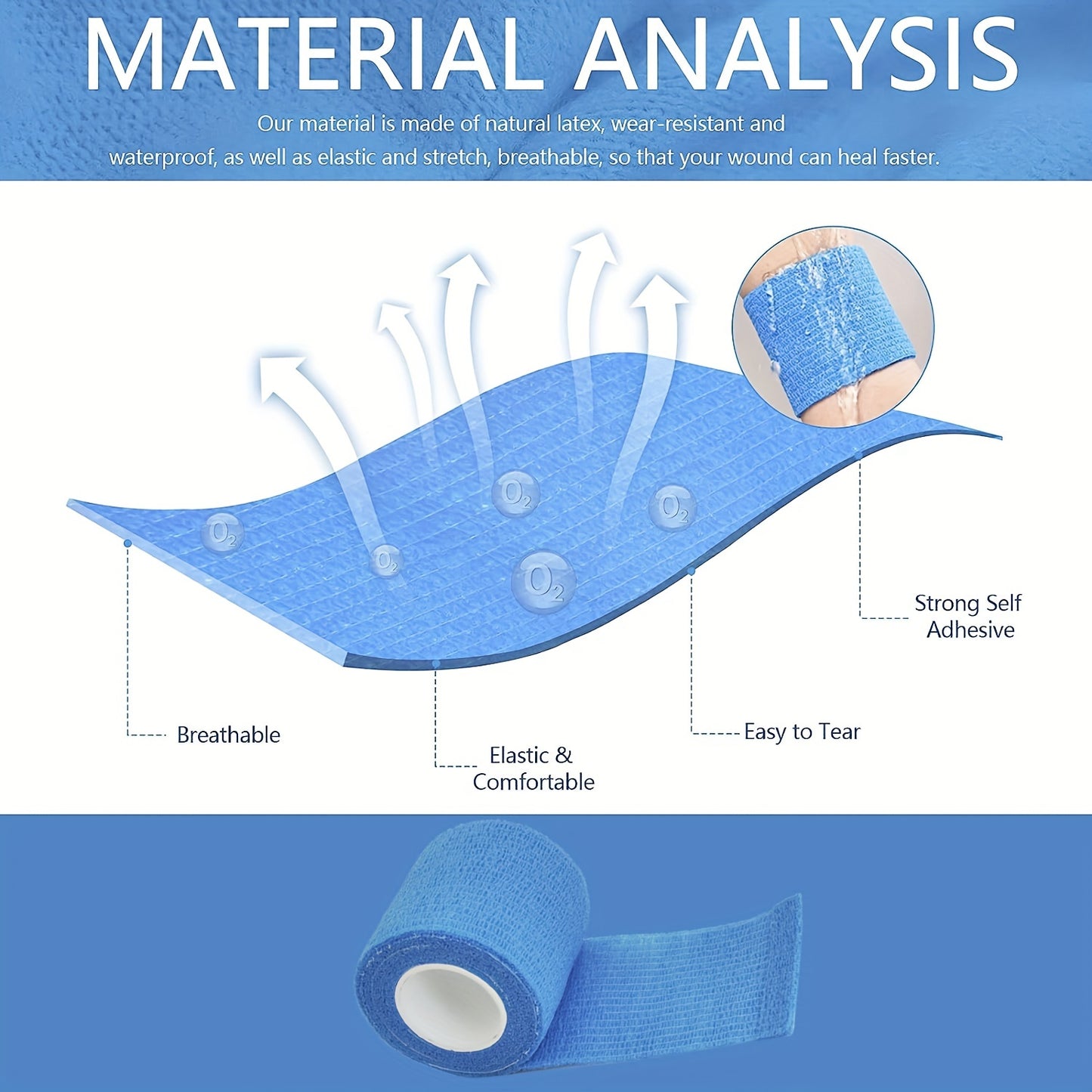 ProFlex Elastic Cohesive Bandage Wrap