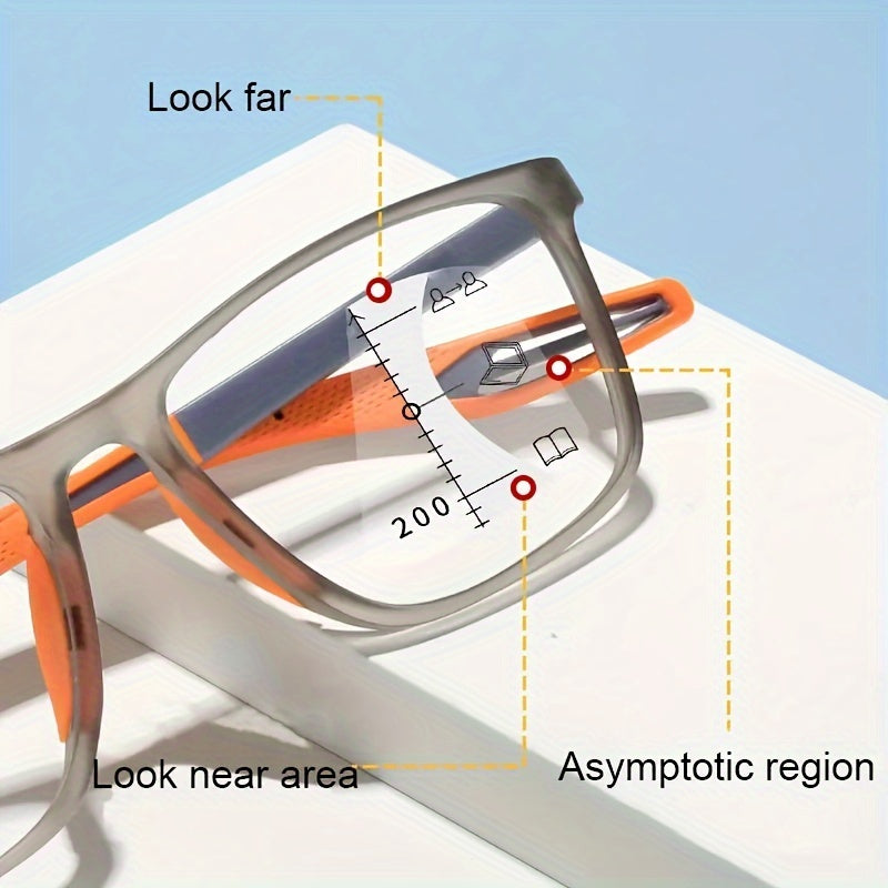 Comfortable Square TR Frame Reading Glasses
