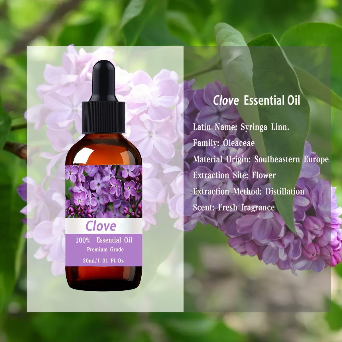 Clove Essential Oil, 30ml/1.01 Fl.Oz