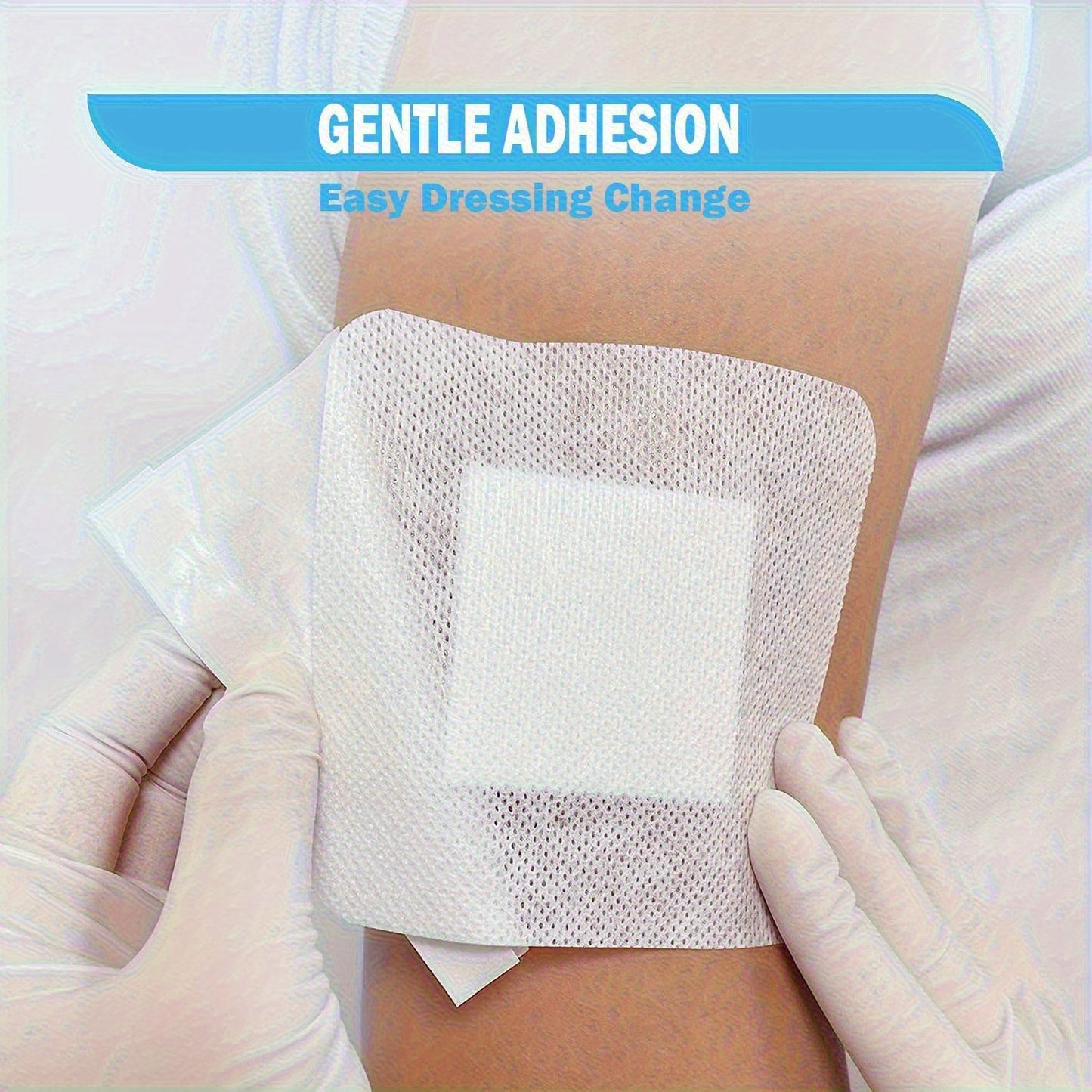 20PCS Wound Dressing, Breathable Edge Gauze Pad