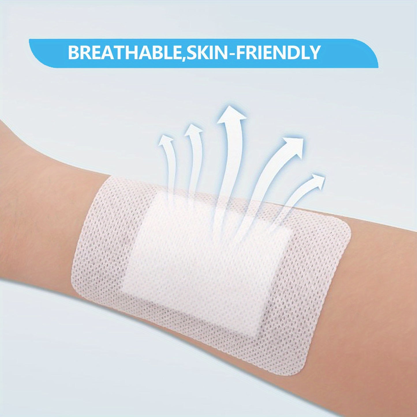20PCS Wound Dressing, Breathable Edge Gauze Pad